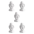 thumbnail image 3 of Maytalsory Resin White Angel Statue Elegant Desktop Decor Collection Window Props for Christmas holding face 5Set, 3 of 6