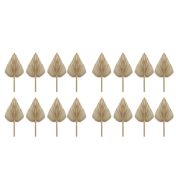 16Pcs Dried Palm Leaves Dried Palm Fans Bohemian Dried Palm Spears Artificial Plants Palm Leaves Tropical Palm Leaves