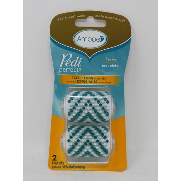 Amope Pedi Perfect Recharges de Brosse Exfoliante pour Peau Sèche, Lot de 2 (Lot de 2)
