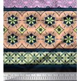 thumbnail image 2 of Soimoi Polyester Crepe Fabric Swirl,Leaves & Floral Panel Fabric Prints by Yard 42 Inch Wide, 2 of 3