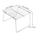 thumbnail image 2 of Gril Barbecue Pliant en Acier Inoxydable HLONK, Extérieur, Portable, Argent, 2 of 8