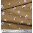 thumbnail image 2 of Soimoi Rayon Fabric Leaves & Azalia Floral Fabric Prints by Yard 56 Inch Wide, 2 of 5