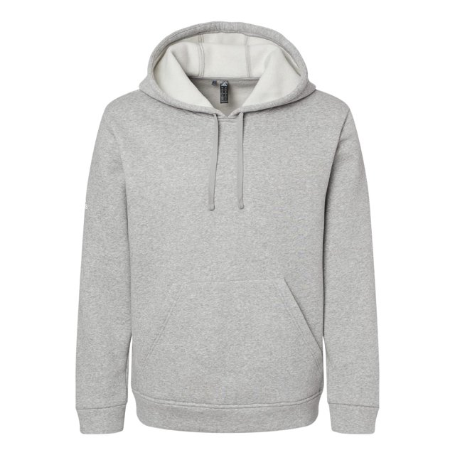 Adidas Sweat à Capuche en Molleton pour Hommes, G, Gris Chiné