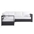 thumbnail image 1 of Modway Tahoe 3-Piece Outdoor Patio Furniture Sectional, White, 1 of 9