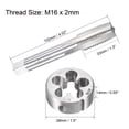 thumbnail image 2 of Uxcell M16 x 2 mm Robinet et Matrice Métriques Ensemble Robinet à Filetage de Machine HSS avec Matrice Ronde, 2 of 6