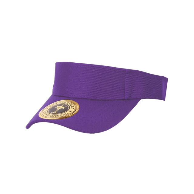 Solid Adjustable Sports Visor, Purple