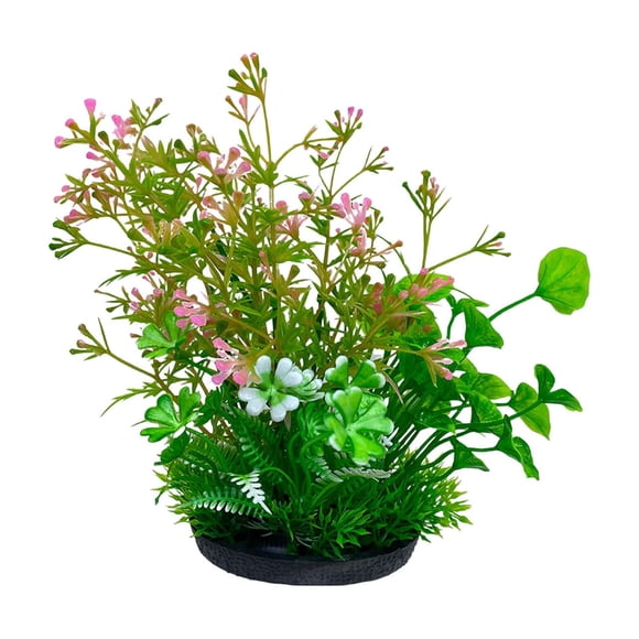 Chanana Simulated Plastic Aquatic Plants, Aquarium Plants, Fish Tank Accessories Artificial Aquatic Plants, Fish Tank Decorations, Pink