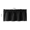 thumbnail image 3 of Valance Curtain for Kitchen, Blackout Window Valance Curtains for Living Dining Room, Sun Blocking Valances 57x18 Inches Polyester Rod Pocket, 3 of 7