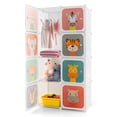 thumbnail image 1 of Costway Garde-Robe pour Enfants à 8 Cubes Commode pour Bébé Armoire de Chambre Penderie pour Vêtements avec Portes, 1 of 10