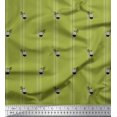 thumbnail image 3 of Soimoi Velvet Fabric Geometric Pine & Stripe Decor Fabric Printed Yard 58 Inch Wide, 3 of 3