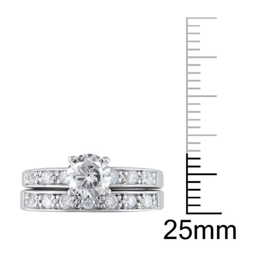 Miabella Ensemble de mariage avec zircon cubique blanc 2 1/3 ct en argent