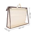 thumbnail image 2 of Unique Bargains Sacs à Main Sacs à Poussière, L Taille PVC Transparent Sac à Main Protecteur, Beige, 2 of 5