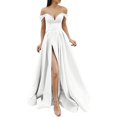 thumbnail image 1 of Kcodviy Robes de Bal Femmes Robe Longue pour Fête Femmes Élégantes Robes Longues Robes Grande Taille Taille 16 Crisn Satin Spaghetti Robe de Bal de Fête Robe de Mariage Soirée, 1 of 4
