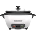 thumbnail image 1 of Black & Decker 6-Cup Rice Cooker, Removable Nonstick Bowl, 1 of 9