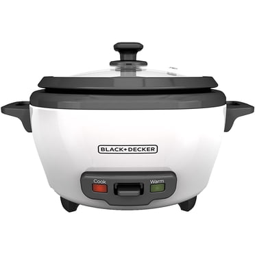 Black & Decker 6-Cup Rice Cooker, Removable Nonstick Bowl