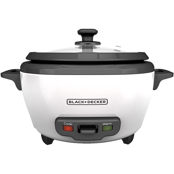Black & Decker 6-Cup Rice Cooker, Removable Nonstick Bowl