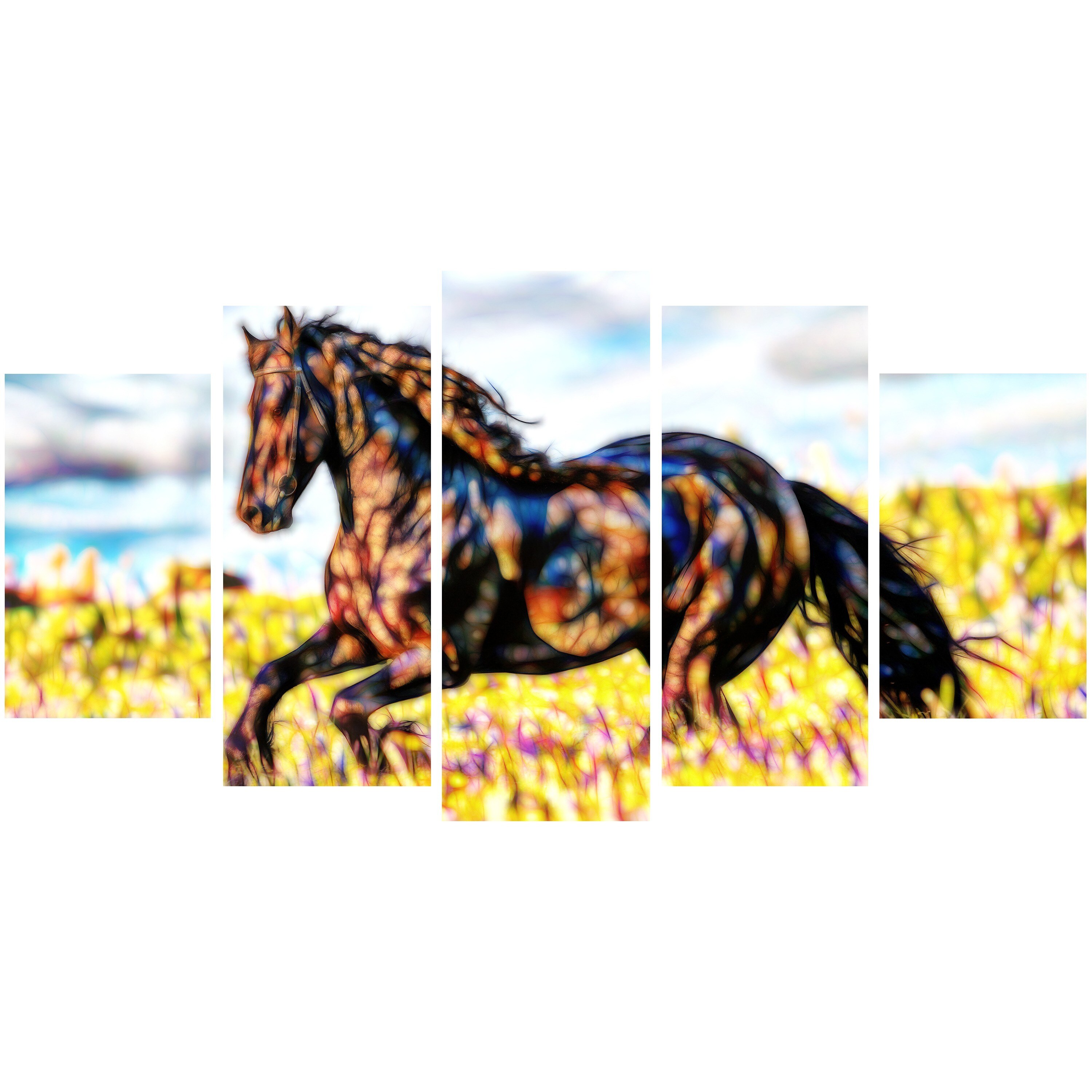 Décoration murale sur toile Design Art Cheval 1 panneau