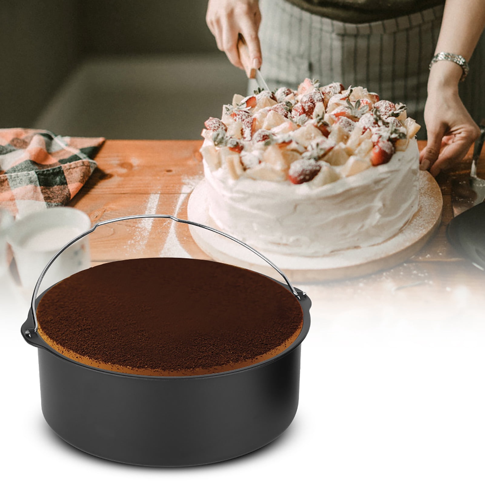 Air Fryer, Air Fryer Accessories, Airfryer 8In Fryer  Air Fryer For Fries Pizza