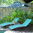 thumbnail image 3 of Patiojoy Chaise Longue de Patio Réglable en Rotin, 2 Pcs, Chaise Pliante Inclinable en Osier, 3 of 10