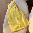 thumbnail image 2 of Plebaso Girls Summer Sleeveless Solid Color Casual Suspender Romper Spaghetti Strap Shorts Jumpsuit With Pockets, 2 of 6