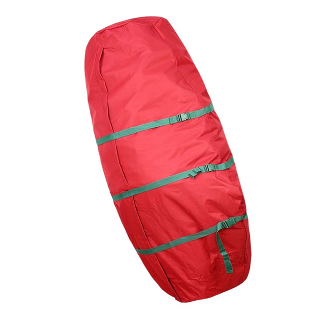 Sac de Rangement pour Arbre de Noël Housse Anti-Poussière Protège-Eau Mobilier d'Extérieur Rouge 89x190cm