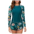 thumbnail image 1 of Kcodviy Women 2 Piece Long Guard Women Long Sleeve Rash Guard with Guard for Men Long Sleeve Built in Bra Swimsuits Guards for Women Long Sleeve Upf 50+ Swim Shirt with Boyshort Bottom, 1 of 7