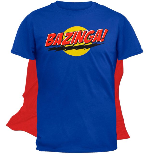 Big Bang Theory - Bazinga T-Shirt With Cape