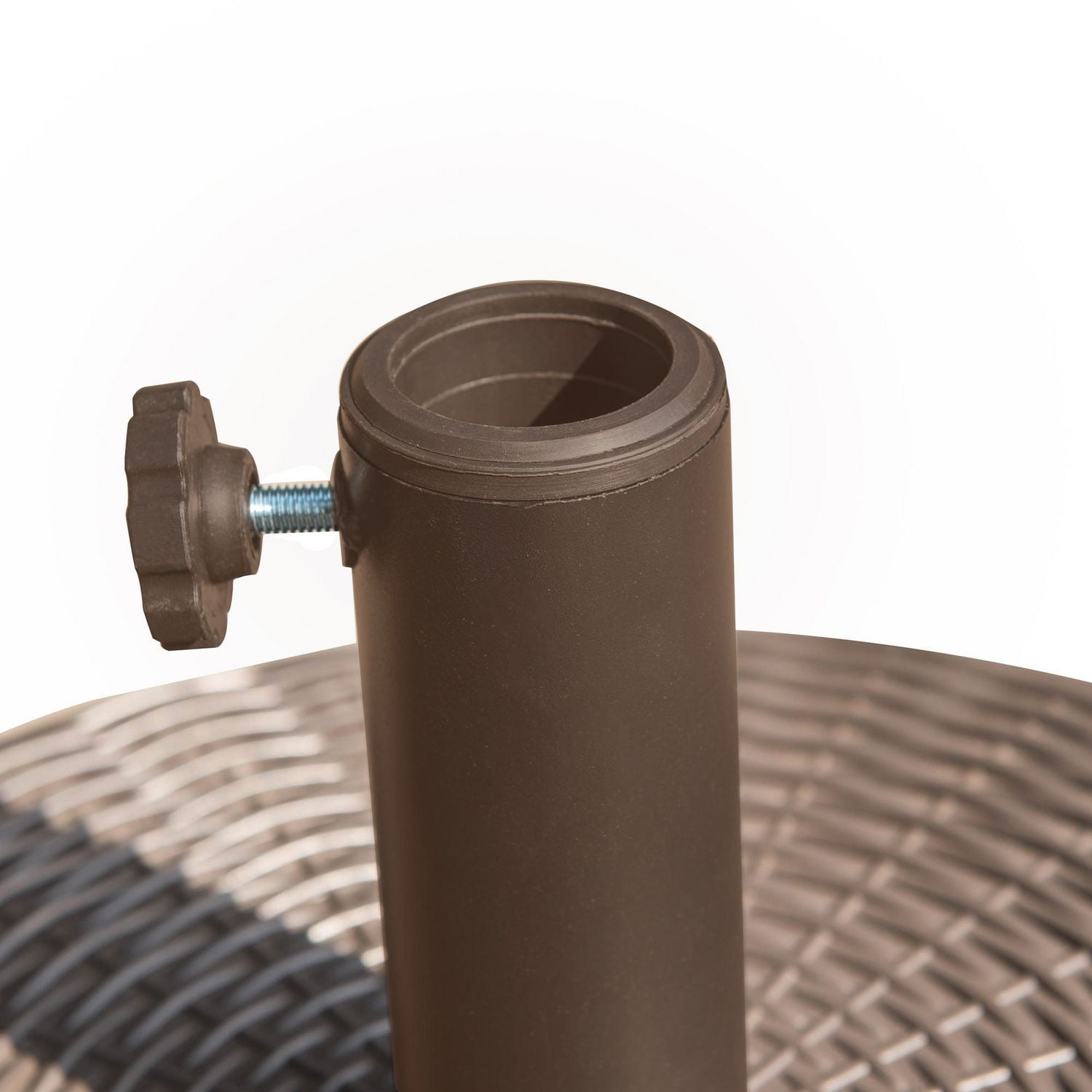 Base à remplir pour parasol de 7.5 pieds pour poteau de 1.5 à 1.9 pouces de diamètre avec tige de support en acier