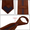 thumbnail image 4 of QCWQMYL Zipper Ties for Men Zip up 6P Classic Adjustable Necktie ,Easy Pretied Solid Color Polyester, 4 of 7