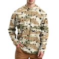 thumbnail image 1 of Men's Performance Athletic Hooded Sweatshirt Long Sleeve Lightweight Breathable High Elasticity Workout Running Top, 1 of 7