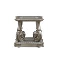thumbnail image 3 of ACME Northville End Table in Antique Silver & Clear Glass, 3 of 3