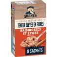 thumbnail image 1 of Quaker Gruau instantané Teneur élevée en fibres Raisins secs et épices, 1 of 14