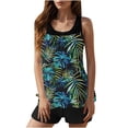 thumbnail image 1 of SBYOJLPB Womens 2 Piece Tankini Swimsuits Modest Coverage Bathing Suits Tank Top with Board Shorts, 1 of 5