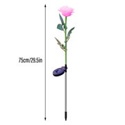 TopLLC Solar Lights Outdoor LED Outdoor Garden Solar Rose Simulation Light (single Head) Solar Powered Waterproof Garden Lights for Yard Patio Lawn