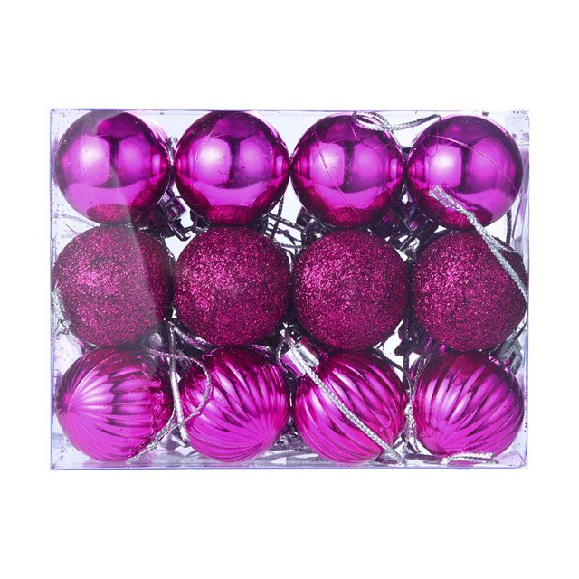 24Pcs 30mm Christmas Tree Ball Bauble Hanging Home Party Ornament Decor