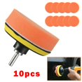 thumbnail image 1 of 10PCS 75mm car polishing sponge orange smooth flat sponge polishing pad, 1 of 8