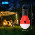 thumbnail image 2 of Unique Bargains Tent Lantern, 2 Pack Camping Light LED Camping Lantern, 4.72' x 2.05', Red, 2 of 5