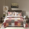 thumbnail image 2 of Courtepointe Boho avec Imprimé Décoratif Patchwork, 2 of 38