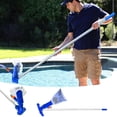 thumbnail image 1 of WIHJ Portable Swimming Pool Vacuum Head Cleaner Brush Sweep Handbroom Brushes Cleanin, 1 of 9