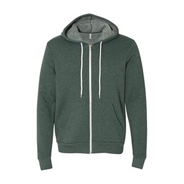 Bella 3739 Unisex Poly-Cotton Fleece Full-Zip Hoodie