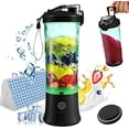 thumbnail image 1 of Portable Blender  Personal Size Blender for Smoothies  Freshly Squeezed Juices  Milkshakes and Baby food  20-Ounce Mini Blender BPA Free  Suitable for Outdoor Sports  Family  Travel. (Bla, 1 of 7