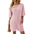 thumbnail image 2 of Yanlir 2025 Spring Summer Rompers for Womens Casual Rompers Adjustable Shorts Overalls Loose Jumpsuits Summer Outfits with Pockets(Pink,L), 2 of 8