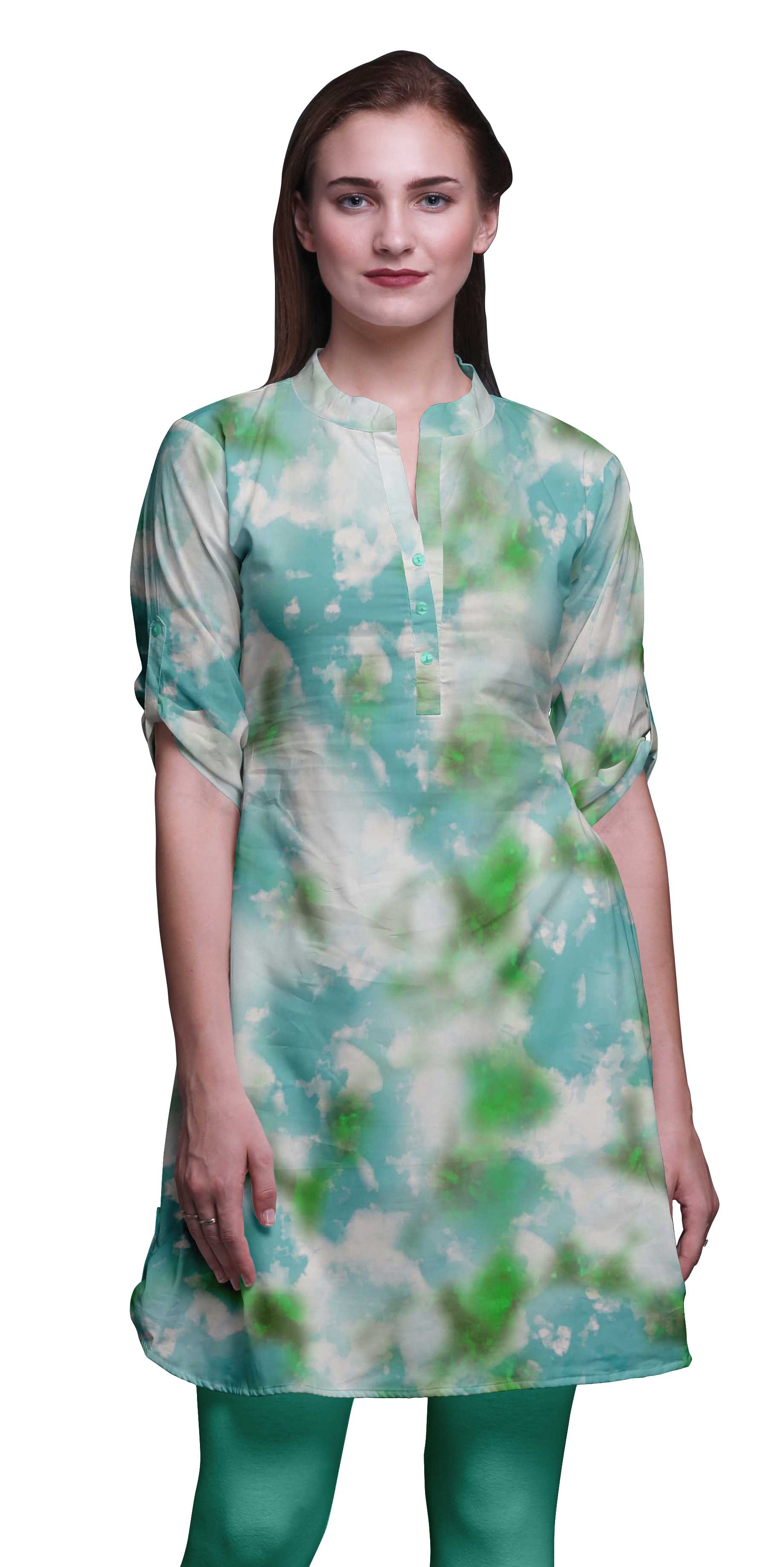 Bimba Kurtis Imprimés pour Femmes Kurti Court pour Filles Tuniques Droites