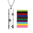 thumbnail image 1 of 2025 New Aromatherapy Jewelry Necklaces Essential Oil Diffuser Necklace Stainless Necklace Perfume Steel Locket Open Scent D5K1, 1 of 2
