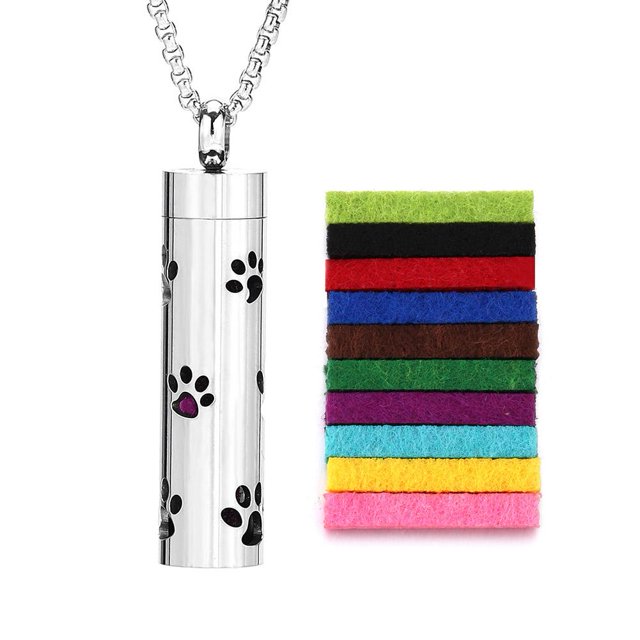 2025 New Aromatherapy Jewelry Necklaces Essential Oil Diffuser Necklace Stainless Necklace Perfume Steel Locket Open Scent D5K1