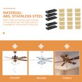 thumbnail image 2 of KAKOWELY Kit d'Équilibre pour Ventilateur 5 Ensembles Kit d'Équilibre pour Ventilateur Poids d'Équilibre pour Ventilateur Clips en Plastique 1.65"X0.71"X0.28 Pouces, 2 of 4