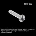 thumbnail image 3 of Unique Bargains M3x20mm Plastic Phillips Machine Screws, PC Flat Head Machine Bolts 10 Pack, 3 of 4