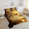 thumbnail image 4 of Erosebridal Duck Bedding Full Comforter Set for Teens, Rustic Lake Comforter Sets Full Size, Farmhouse Hunting Reversible Down Comforter, Breathable Room Decoration, 3pcs, 4 of 8