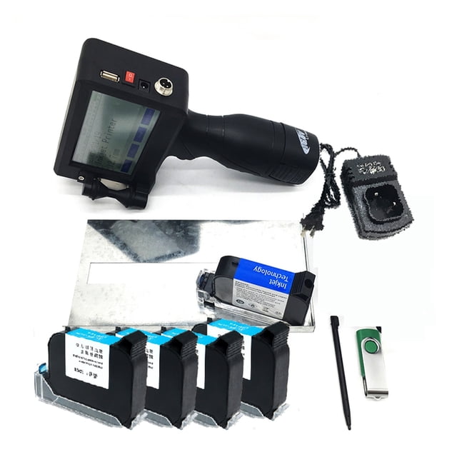 Inkjet Printer 12.7mm Fast Drying 4.3 Inch Touch Screen QR Code/Label Printer Inkjet USB Handheld Inkjet Printer ,Multi-Format Printing