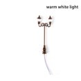 thumbnail image 4 of Baohd Mini Lampe de Rue Paysager Accessoire Simulation Modèles DIY Lampe Miniature Décoration Éclairage Ornement Bronze/blanc Chaud, 4 of 6